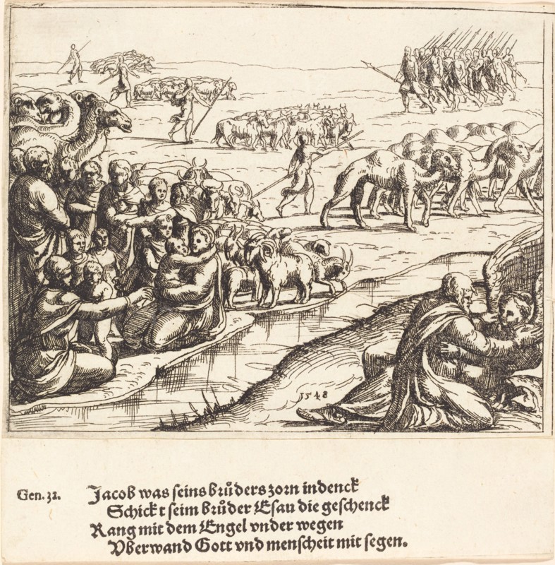 Jacob Wrestling with the Angel, 1548.