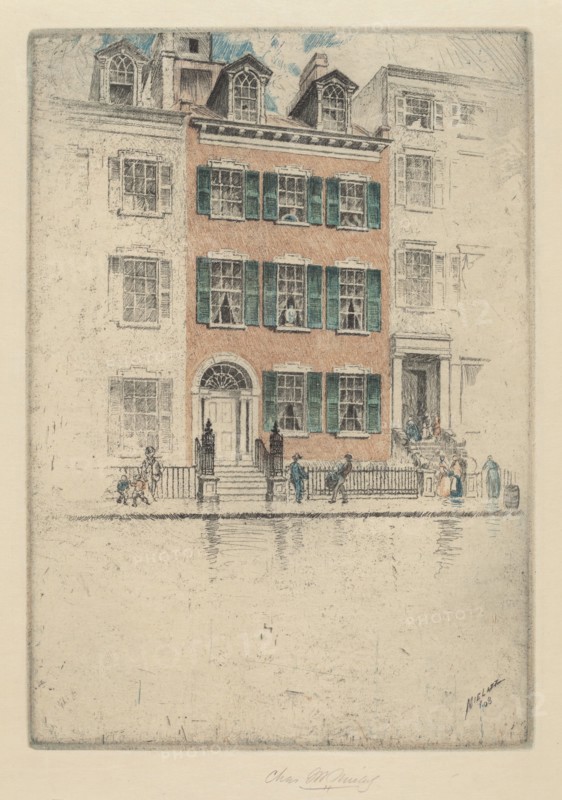 Ericsson's House, Beach Street, 1908.