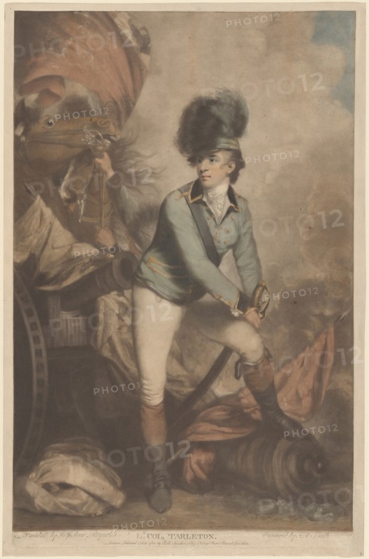 Lt. Colonel Tarleton, published 1782.