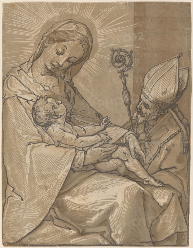 Madonna and Child with a Bishop, 1591.