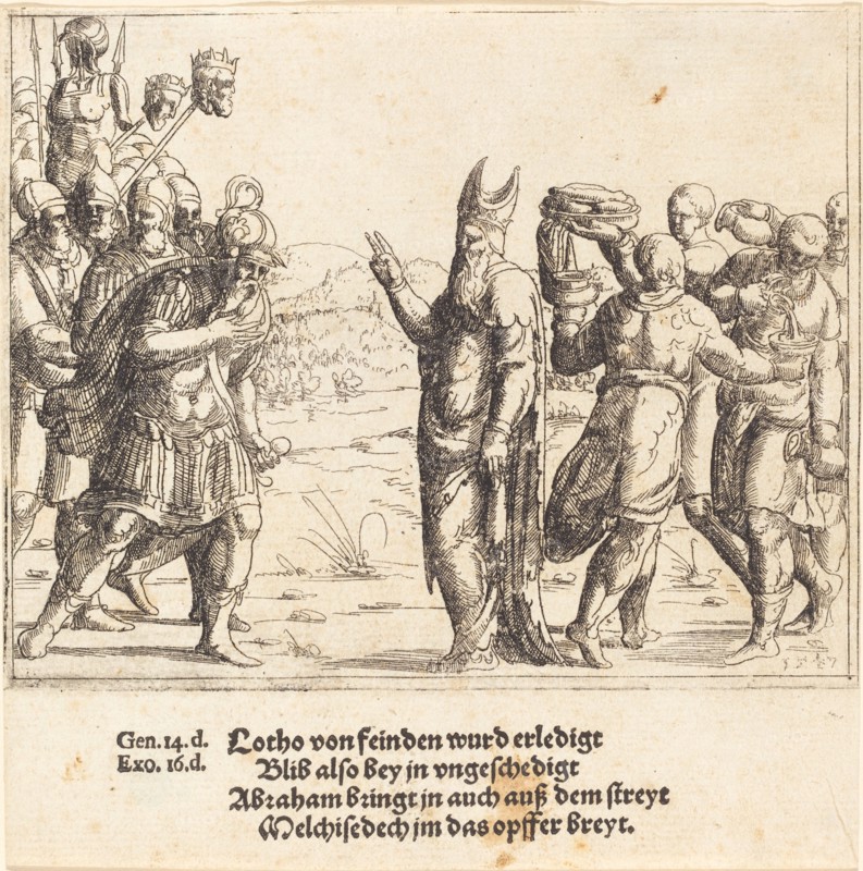 Melchizedek with Bread and Wine, 1547.