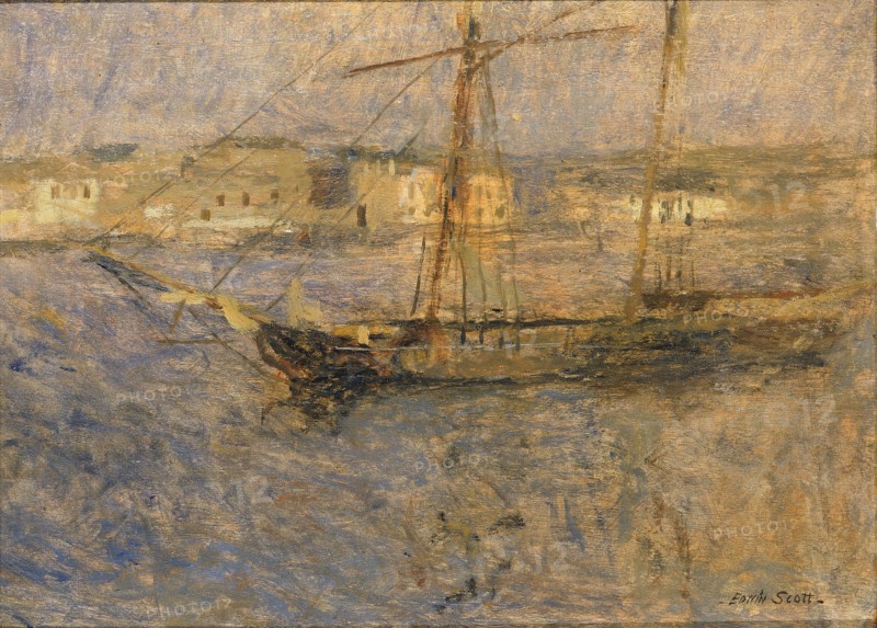 Ships at Anchor, Cherbourg no. I, n.d.