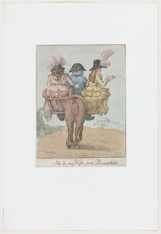 Me and My Wife and Daughter, 1780-1800.