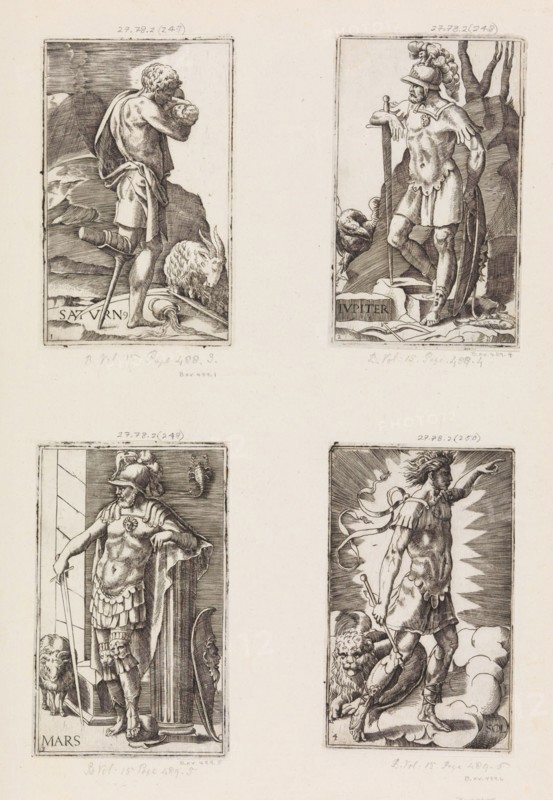Jupiter, from Planets, plate 2, 1530-70.