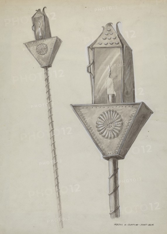 Penitente Processional Lantern, c. 1937.