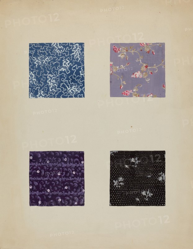 Materials from Patchwork Quilt, c. 1936.