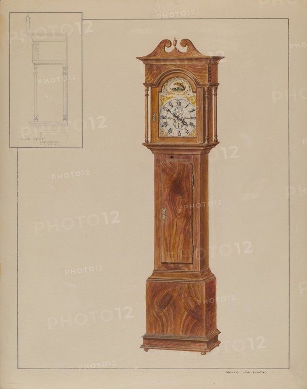 Grandfather's Clock (Timepiece), c. 1937.