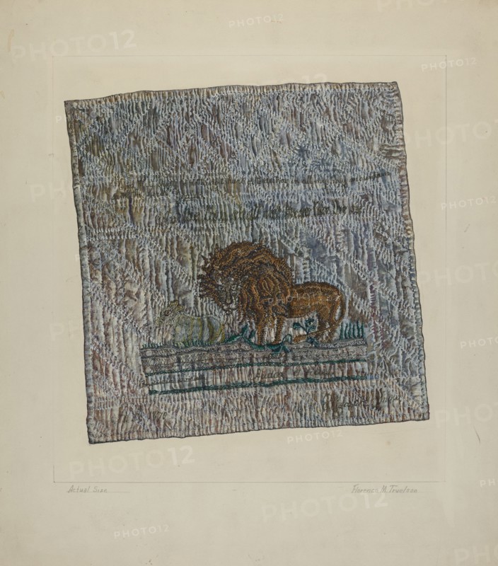 Quilt Block: "Audax et Fides", 1935/1942.