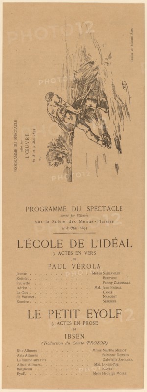 L'Ecole de l'idéal; Le Petit Eyolf, 1895.