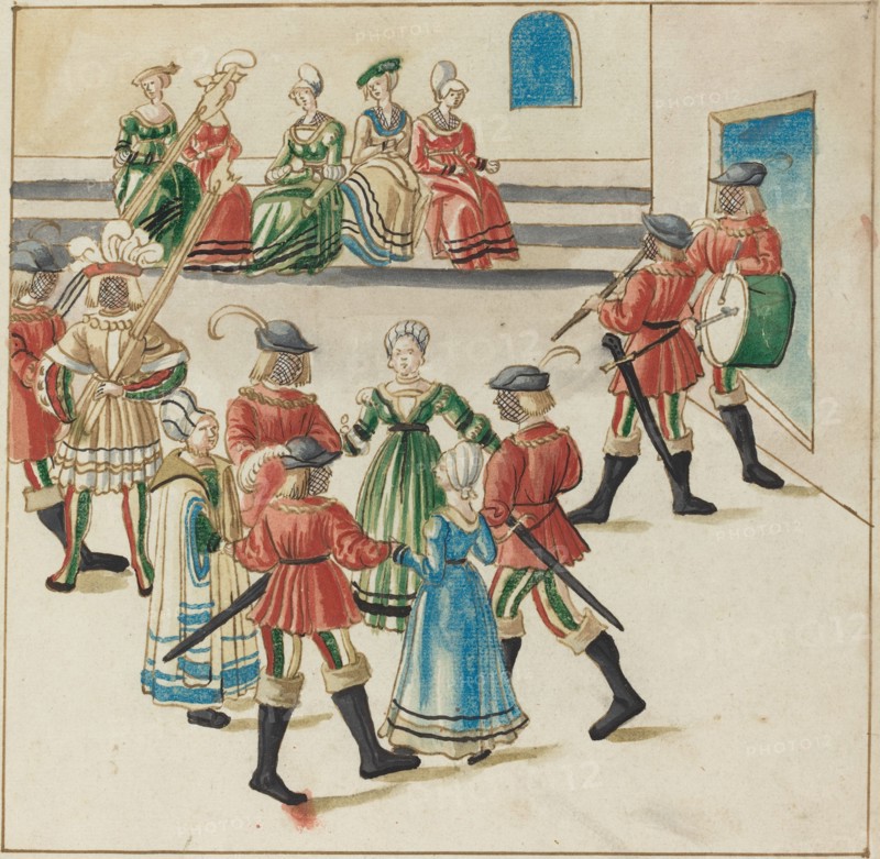 Three Couples in a Circle Dance, c. 1515.