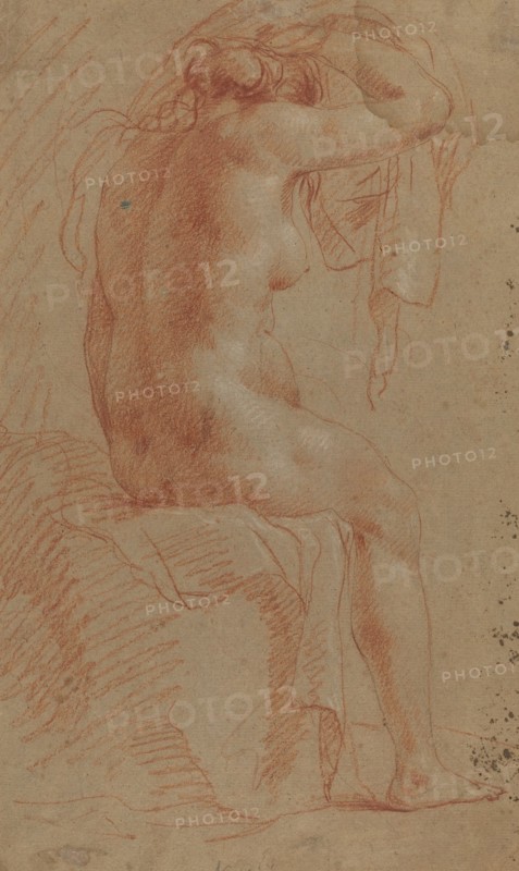 Nude Female Figure [verso], 17th century.