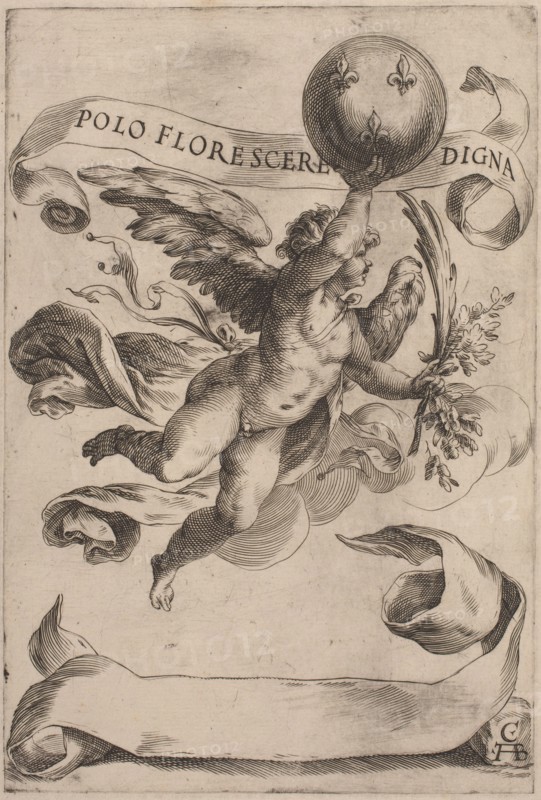Genius with the Medici Coat-of-Arms, 1605.