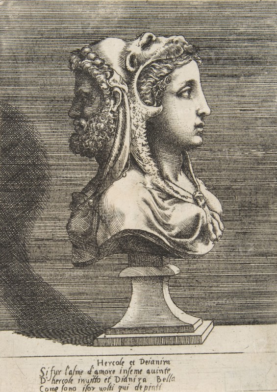 Bust of Hercules and Dejanira, ca. 1531-76.