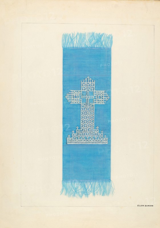 Bookmark with Design of Cardboard, c. 1937.