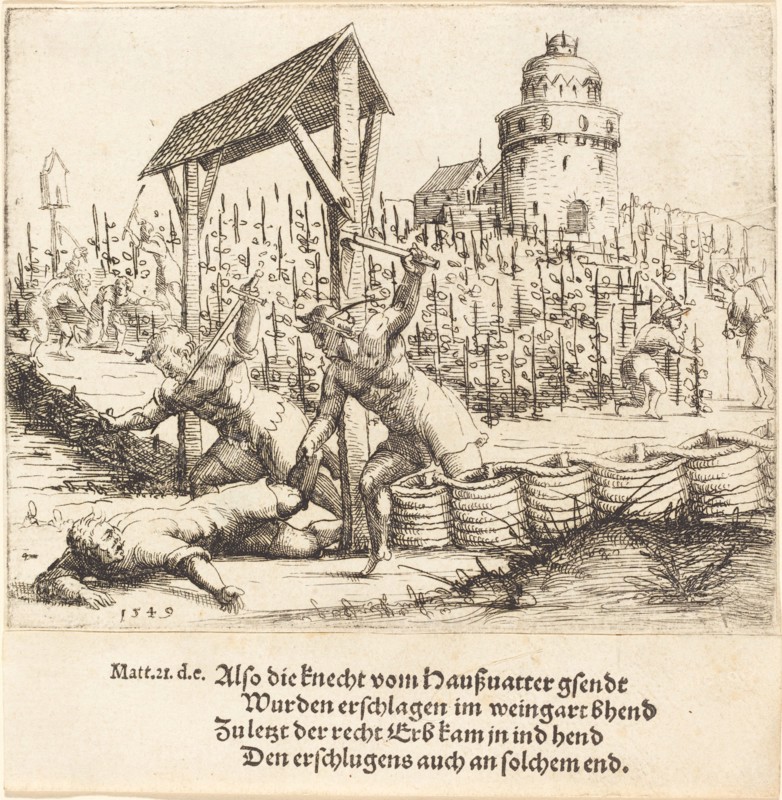 The Parable of the Wicked Husbandmen, 1549.