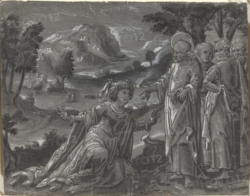 Christ and the Adulteress [recto], c. 1600.