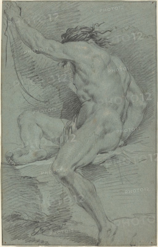 Nude Figure (academic study), 17th century.