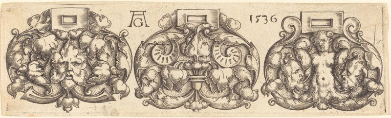 Three Buckles of Girdles Side by Side, 1536.