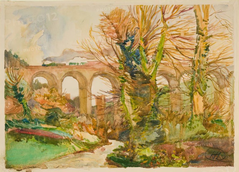Railroad Bridge, St. Austell, England, 1905.