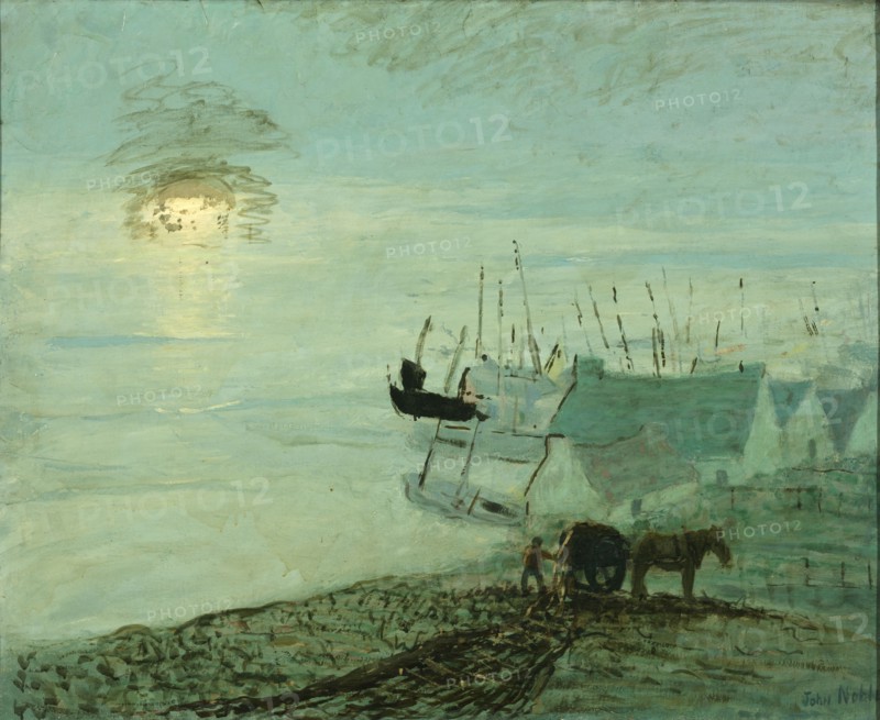 Beach Scene (verso of 1929.6.79A), ca. 1910.