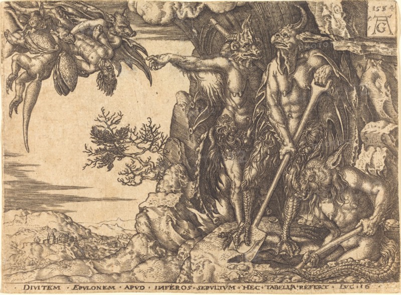 The Rich Man Being Carried Away by the Devil.
