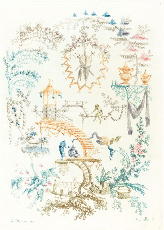Chinese Arabesque with a Monkey, early 1760s.