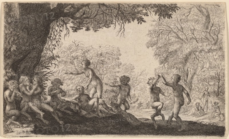 Bacchanal with a Dancing Couple on the Right.