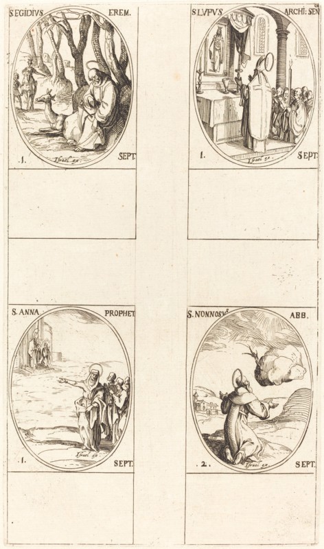 St. Giles; St. Lupus; St. Anne; St. Nonnosus.