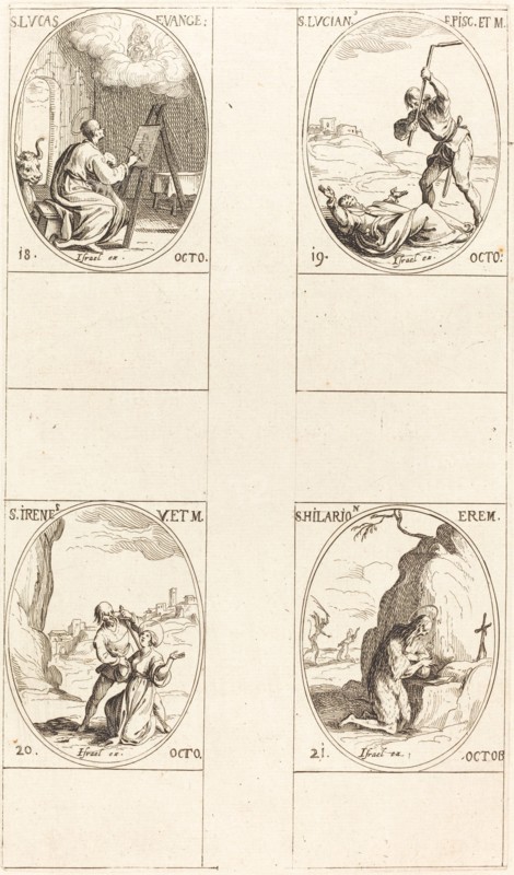 St. Luke; St. Lucian; St. Irene; St. Hilarion.