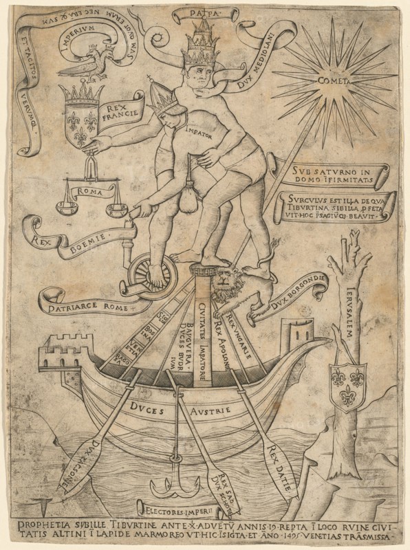 Allegory of the Emperor and the Pope, c. 1495.