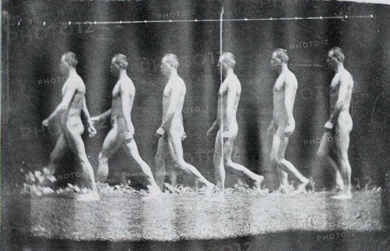 Marey Wheel Photographs of Jesse Godley, 1884.