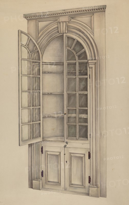 Corner Cupboard (Used for Storing China), 1939.