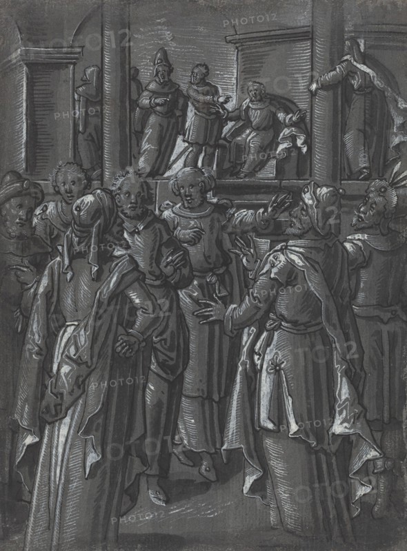 The High Priest before Pilate [verso], c. 1600.