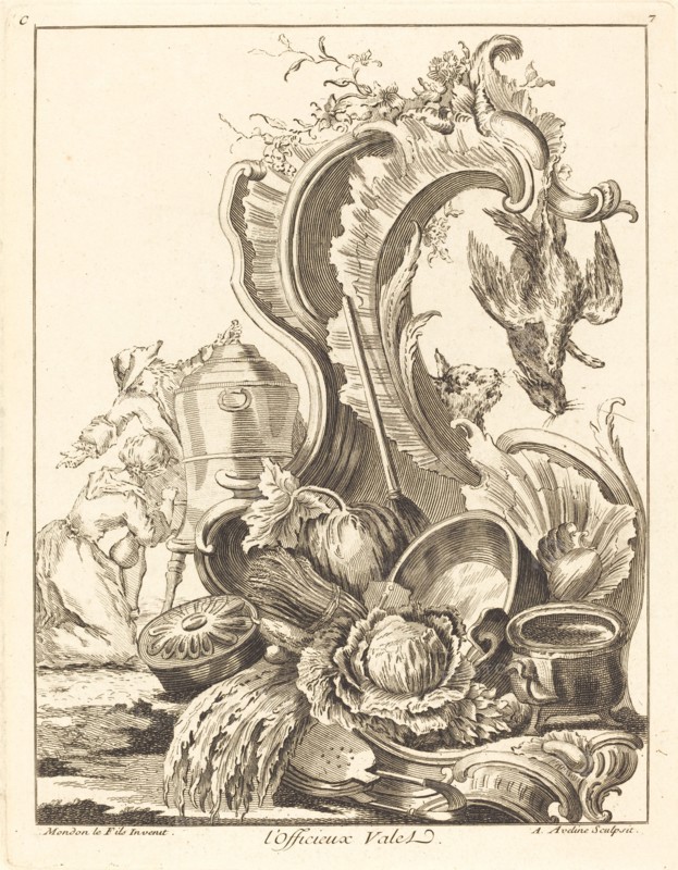 l'Officieux Valet, 1736. [The Unofficial Valet].