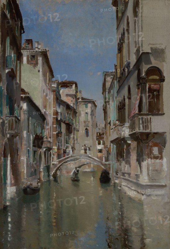 Canal in Venice, San Trovaso Quarter, ca. 1885.