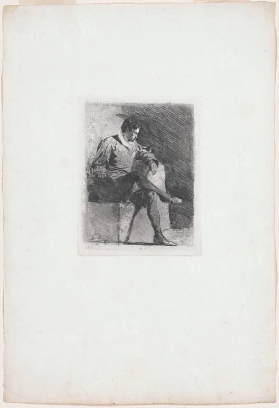 Seated Man in Sixteenth-Century Costume, c. 1878.