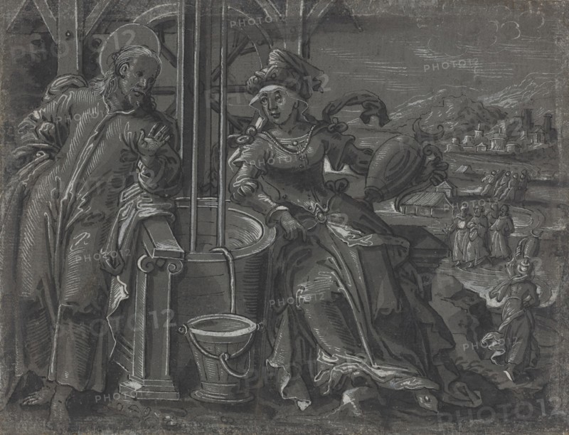 Christ and the Woman of Samaria [verso], c. 1600.