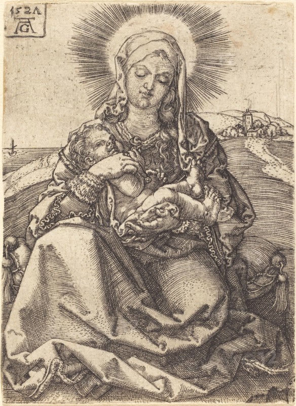 Madonna in a Landscape Sitting on a Cushion, 1527.