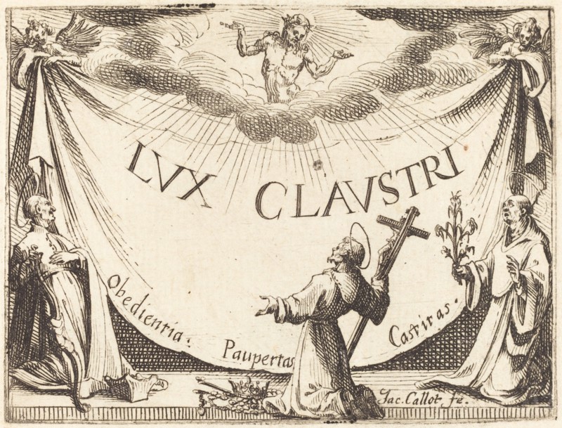 Frontispiece for "The Light of the Cloister", 1628.