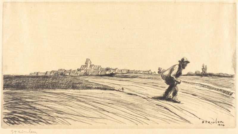 Tramp with Bundle (Le chemineau a la besace), 1914.