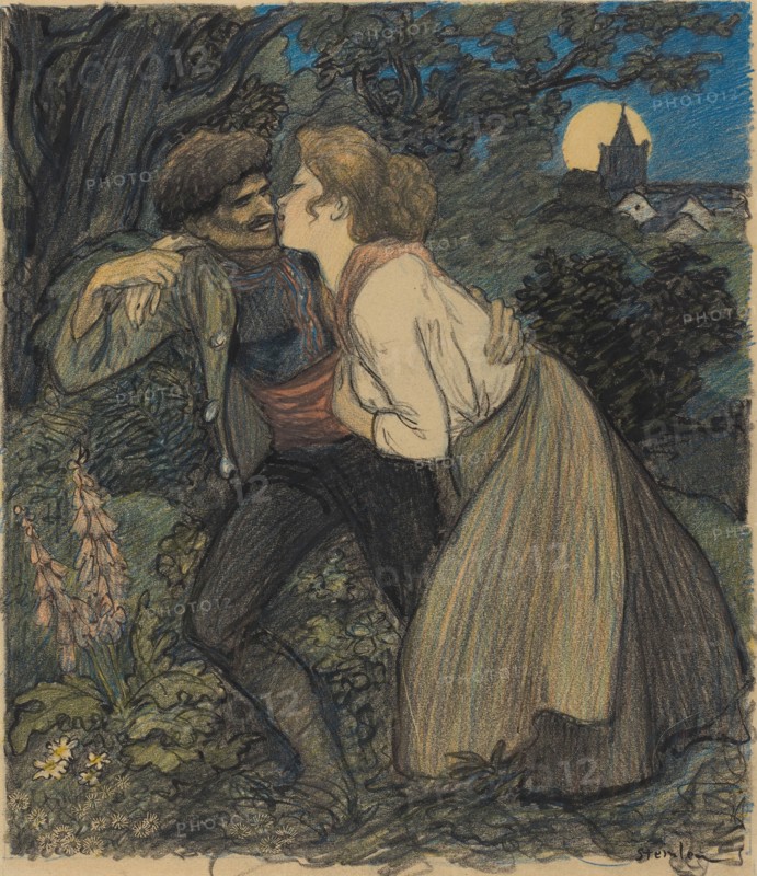 La chienne au loup, 1900. [The bitch and the wolf].