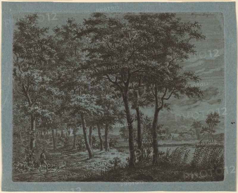 Landscape with a Peasant Carrying Firewood, c. 1800.