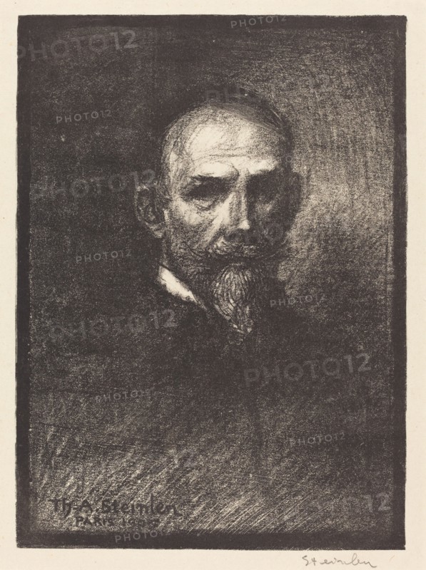 Self-Portrait (Steinlen de face, tete droite), 1905.