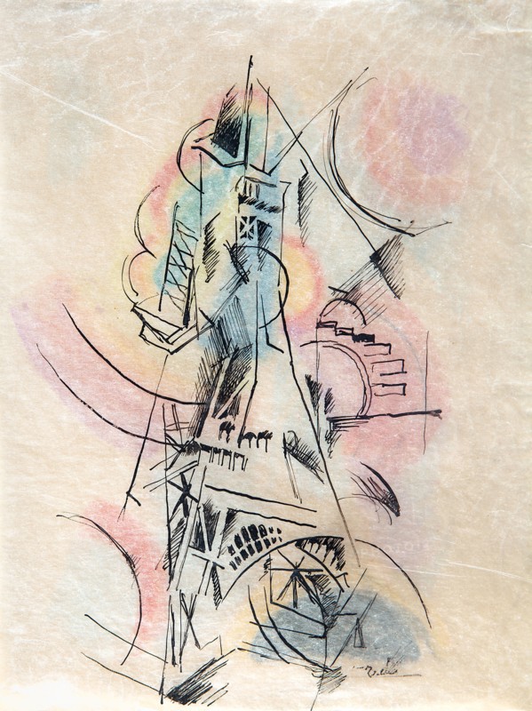 Study for La Tour Eiffel, c. 1911. Private Collection.