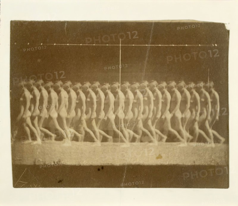 Marey Wheel Photographs of Unidentified Model, 1884.