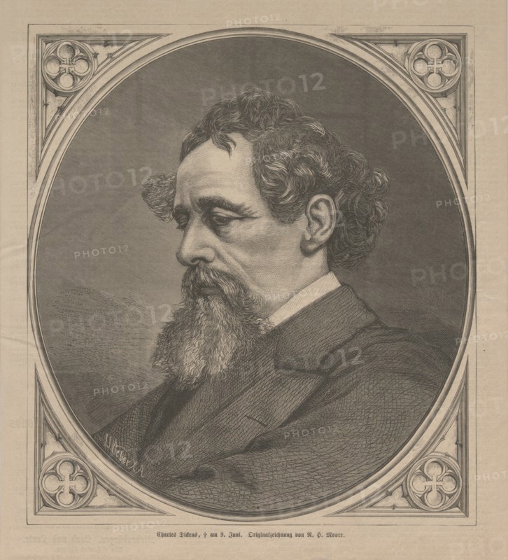 Porträt von Charles Dickens, 1870. Private Collection.