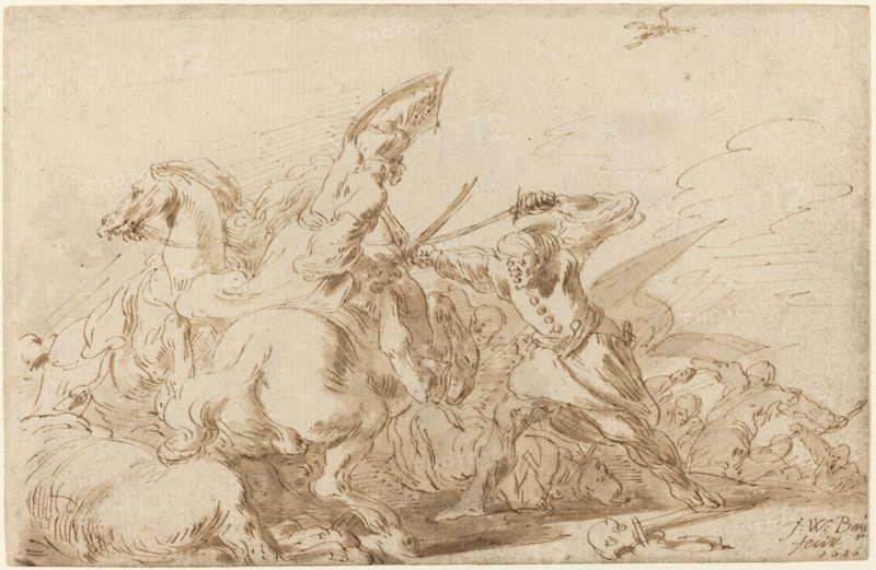A Battle between Oriental Cavalry and Soldiers, 1636.