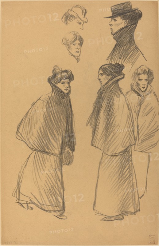 Figure Studies [recto], late 19th-early 20th century.