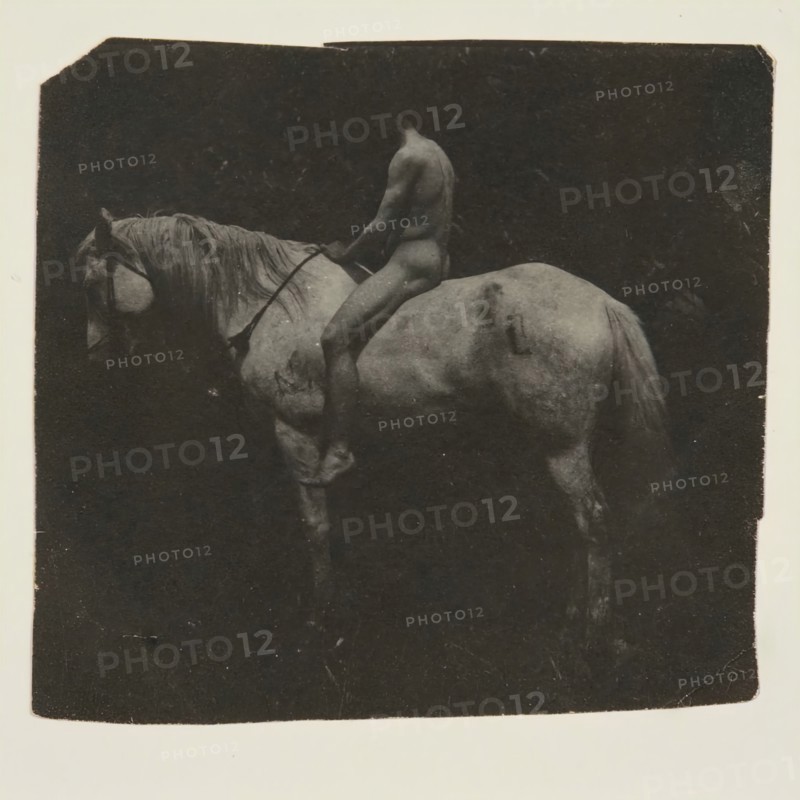 Samuel Murray Astride Eakins' Horse "Billy", c. 1892.
