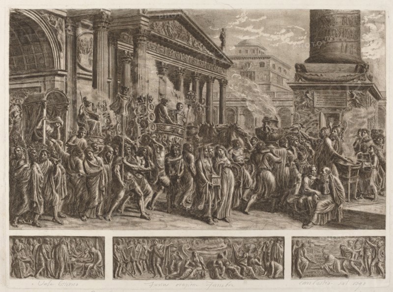 The Ashes of Trajan Carried in a Triumphal Procession.